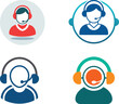 © pankajkumar - call center icon  vector illustration