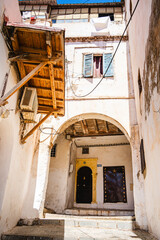 Wall Mural - Algiers traditional architecture in the casbah, HDR Image