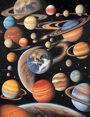 Wall Mural - planet in space