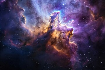 Wall Mural - background of galaxy and stars