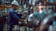 © mattegg - Factory Technician Ensures Safety and Professionalism
