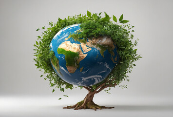 green earth within tree