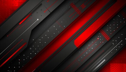 a close up of a red and black background with a metallic strip