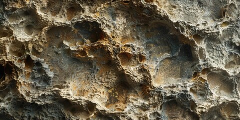Rugged lunar like rock surface textures