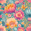 © Daffodil - seamless pattern with flowers