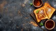 © Palung - the concept of national french toast day, copy space