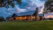 © Justlight - A sprawling ranch house designed by the Western Architectural Design Firm offering a perfect blend of comfort and style with subtle Western touches.