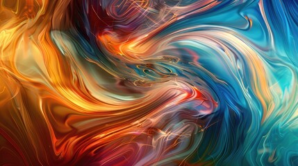 Canvas Print - Colorful abstract background with swirling patterns and vibrant hues, perfect for modern designs and creative projects