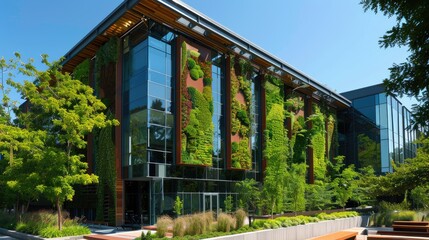 Wall Mural - Describe the role of a Green Building Architect in integrating sustainable design principles,  