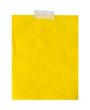 © Wildaanun - yellow note paper with tape isolated on white background
