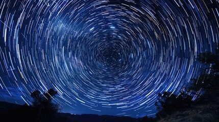 Wall Mural - the nocturnal heavens patterns of stars celestial bodies