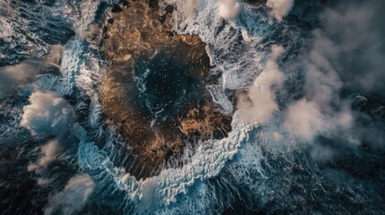 Wall Mural - a view from above of the sky