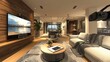 © GenerativeAIpicture - Interior decorator using VR technology to present and refine interior design concepts to clients Generative AI