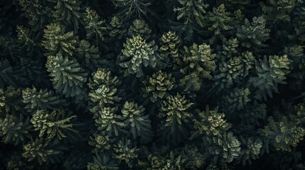 realistic photography of coniferous forest. abstract background of a northern forest