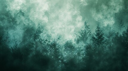 realistic photography of coniferous forest. abstract background of a northern forest