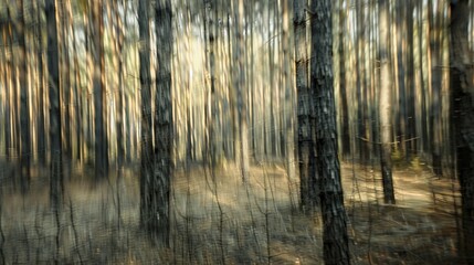 realistic photography of coniferous forest. abstract background of a northern forest