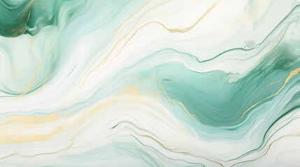 Wall Mural - Green marble wallpaper background