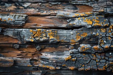 Old wood grunge texture closeup style - generative ai