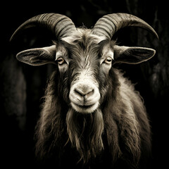 Old Irish Goat closeup photo