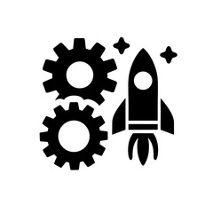 Wall Mural - icon gear Maintenance Vector SVG