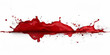 © Planetz - blood splatters on white background, red paint splatters on white , red ink Splashes