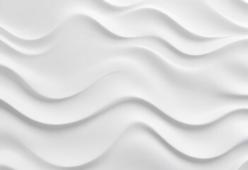 Canvas Print - White wave background texture