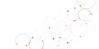 © Zero Degree - Abstract geometric background with plexus circles. Big data visualization and technology background design.