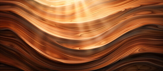 abstract wave wood texture banner background