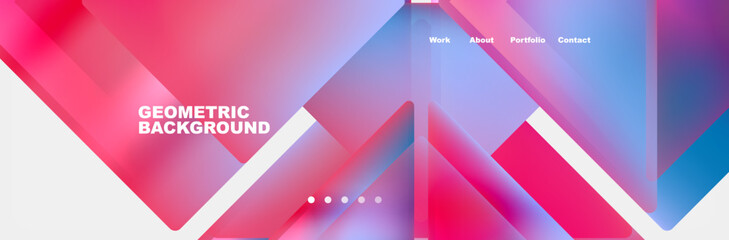 Triangle minimal web site page background design. Vector Illustration For Wallpaper, Banner, Background, Card, Book Illustration, landing page