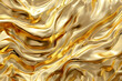 © Anns - Abstract 3d background with flowing liquid gold texture seamless golden texture