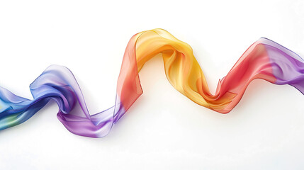 Wall Mural - blue smoke wave design: abstract art with colorful swirls and smooth patterns on white background