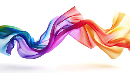 Wall Mural - colorful abstract smoke on white background