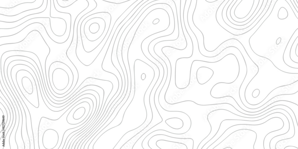 Black and white wave Seamless line. Vector geographic contour map ...