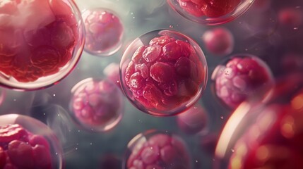 An animation process of meiosis, where gametes are produced with genetic variation.