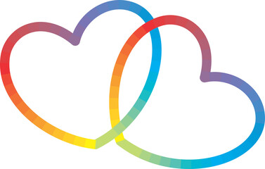 Wall Mural - Pride month day heart shape icon
