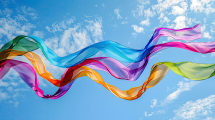 Wall Mural - colorful butterfly wave: abstract vector design with vibrant waves, butterflies, and a spectrum of c