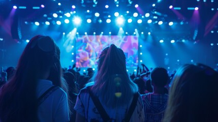 Wall Mural - The crowd at concert