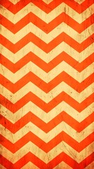 Poster - orange chevron background