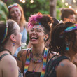 © imountain - LGBTQ community members sharing a moment of laughter and joy at a community event