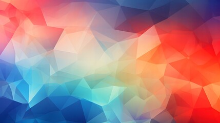 Canvas Print - Abstract Colorful Polygonal Background

Abstract background with a colorful polygonal pattern in shades of red, blue, and yellow, creating a dynamic visual effect.

