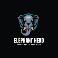 Wall Mural - Elephant Illustration Mascot Logo