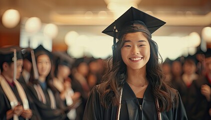 Student Graduating in Majestic Ceremony