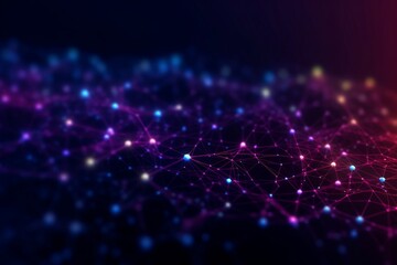 computer neural network tech concept background