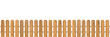 © backup16 - Wooden farm fence vector background. Realistic dark wood picket with oak texture. Planks barrier for garden or field. Enclosure for country yard