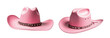 © drimerz - set of pink cowboy hat isolated on transparent background