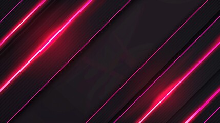 Black background with glowing pink lines