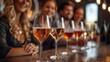 © Emile - celebration champagne glasses and friends at wine tasting experience
