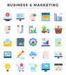 © Icon - Set of Flat Business & Marketing Icons. Flat art icon. Vector illustration