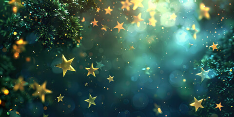 Wall Mural - Starlight Sparkle: Tiny stars scattered across the background, creating a magical and whimsical atmosphere