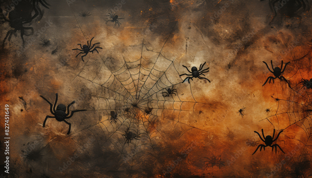 Grungy Halloween texture with distressed orange and black background ...